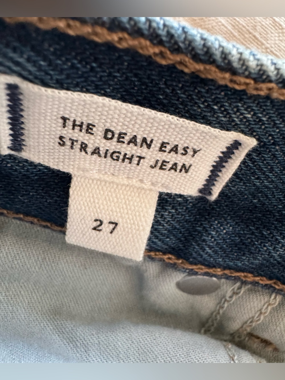 NWT Madewell The Dean Easy Straight Jeans 27 - Picture 7 of 10